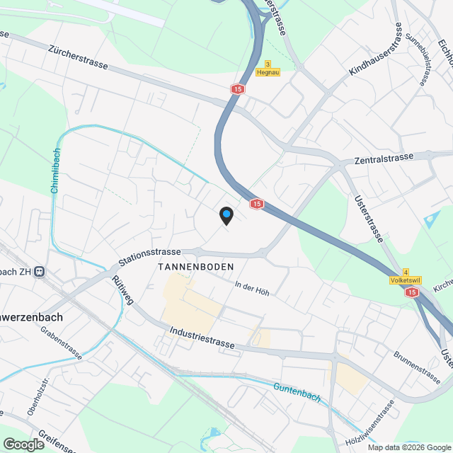 Attraktiver Neubau in Volketswil: 3.5 bis 4.5-Zimmer-Hausteil mit privatem Garten - Karte
