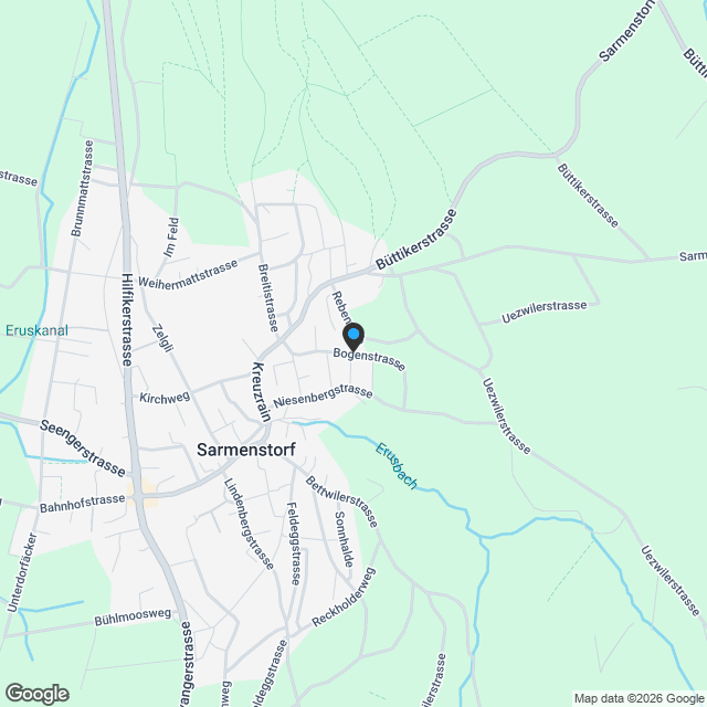 2 DEFH, 5.5-Zimmer-Doppeleinfamilienhäuser - Bogenstrasse 1 Sarmenstorf - Karte