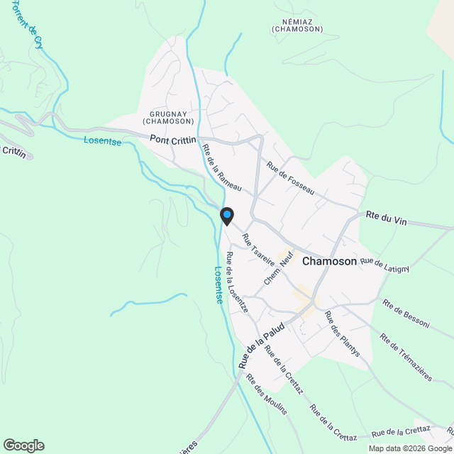 Die Polyten in Chamoson - Karte