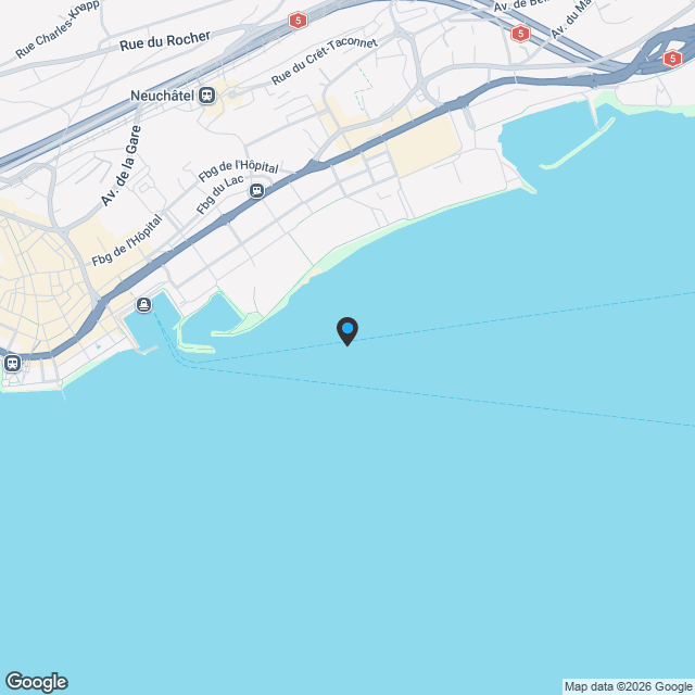 Appartement à Neuchâtel - Karte