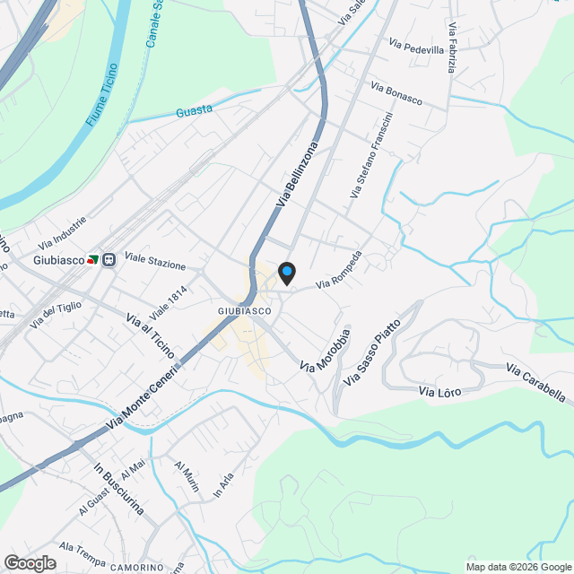 Res. Quartz, appartamento di 2.5 locali, Giubiasco - Karte