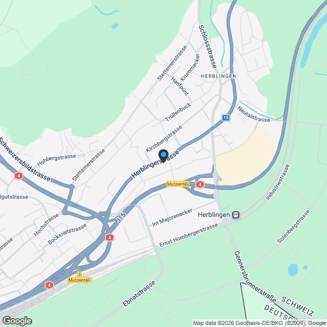 Attraktive 4.5-Zimmer-Eigentumswohnung in Schaffhausen - Karte