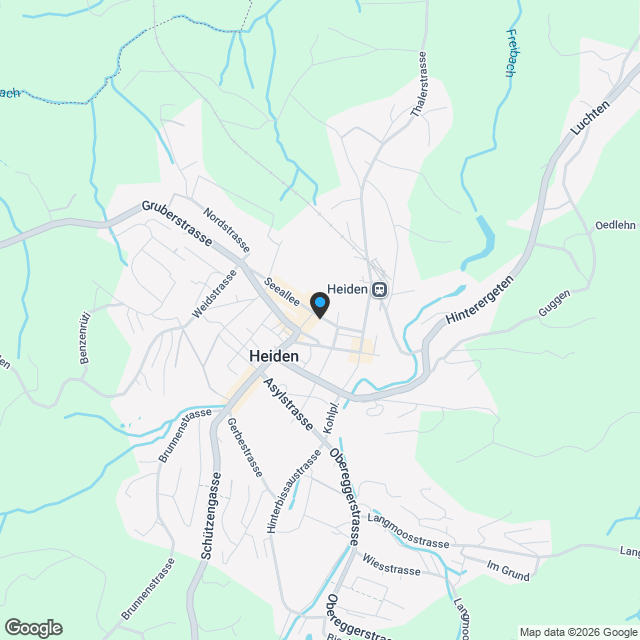 Zentrales Wohnen am Kurpark in Heiden - Karte