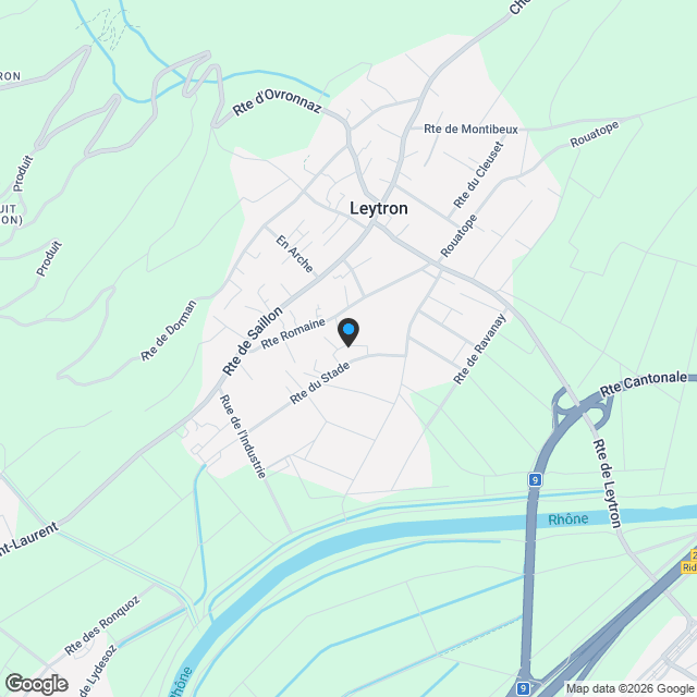 Leytron, Superbe 4.5 pièces neuf avec grand jardin privatif - Karte