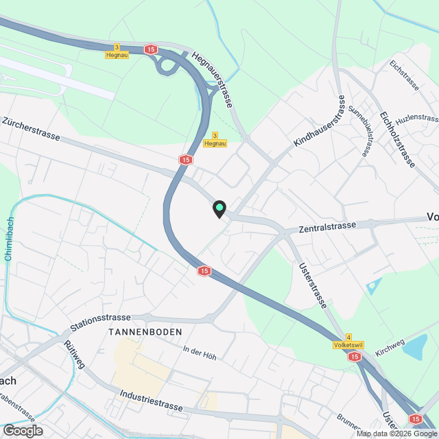 Im Herzen von Volketswil – moderne 5.5-Zimmer-Gartenwohnung - Karte