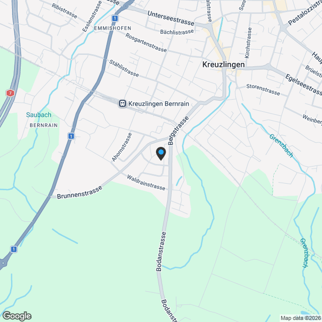 Neubauprojekt Friedbergweg Kreuzlingen - Karte