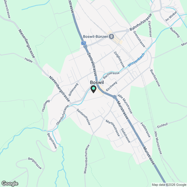 4.5-Zimmerwohnungen - wohnen AN DER MÜHLEGASSE, Boswil - Karte
