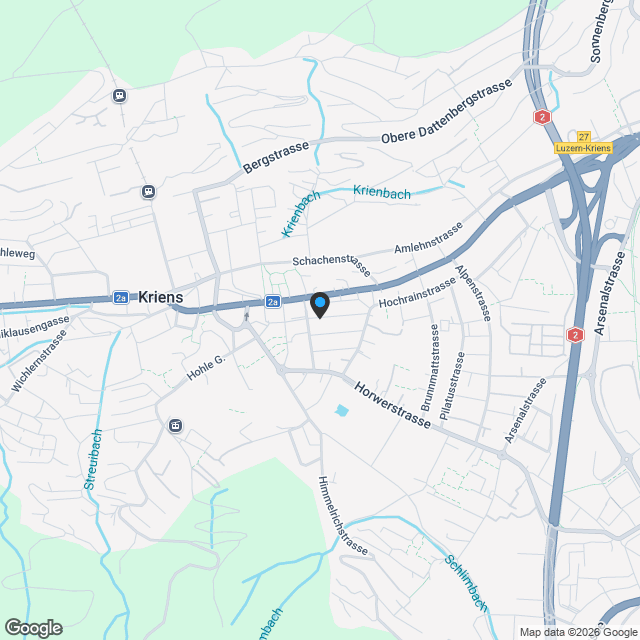 Ihre letzte Chance auf ein exklusives Neubau-DEFH in Kriens - Karte