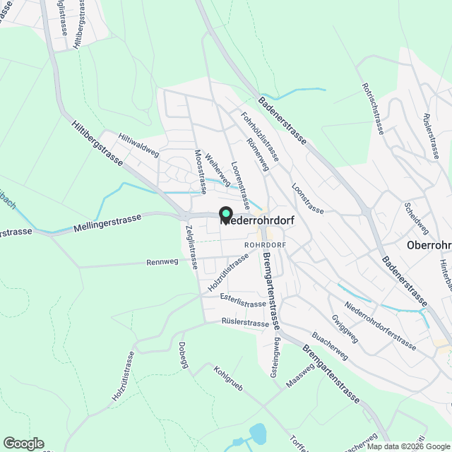Wohnung in Niederrohrdorf - Karte
