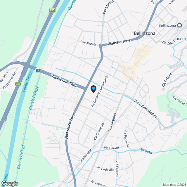 BELLINZONA - VENDESI NUOVO 3.5 LOCALI CON AMPIA TERRAZZA - Karte