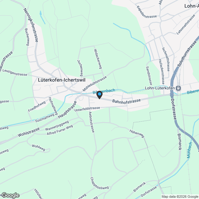Moderne Eigentumswohnungen in Lüterkofen (SO), nahe Bern und Solothurn - Karte