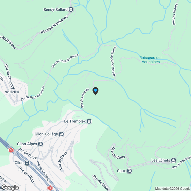 6013. Villa zum Bauen in Glion - Karte