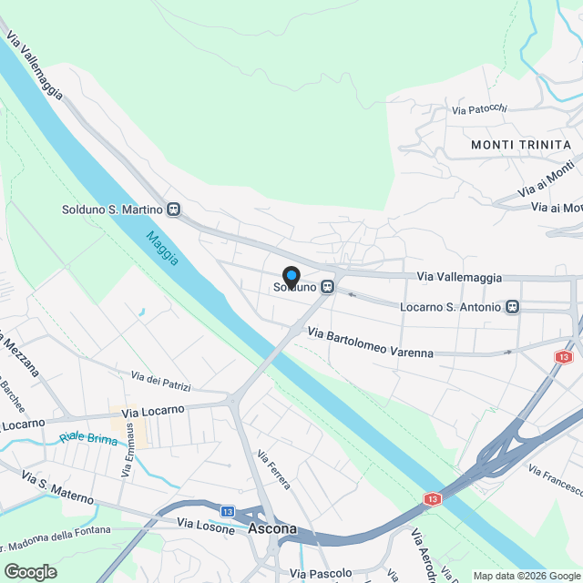 Splendido appartamento di 2.5 locali in nuova costruzione a Solduno - Karte