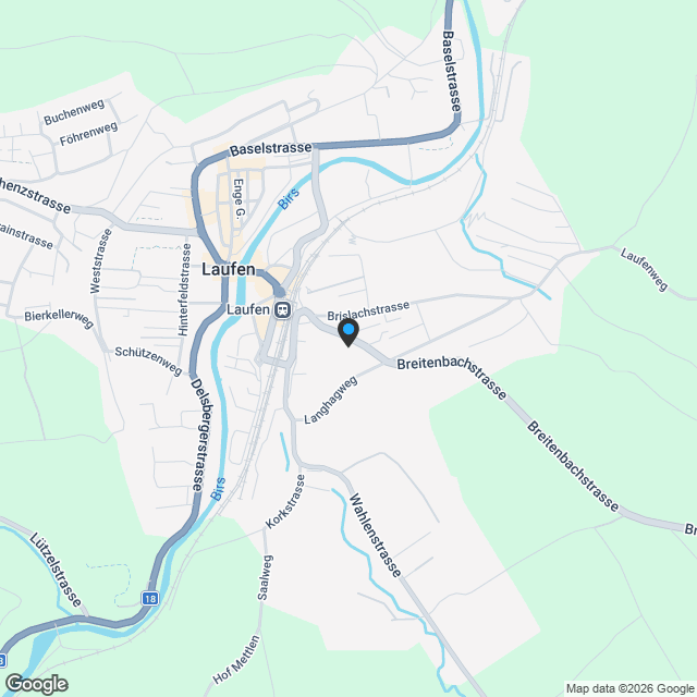3.5-Zimmer-Gartenwohnung im Minergie-P-Neubau Laufental 40 - Karte