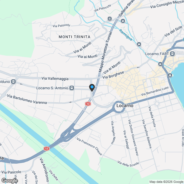 Due nuove ville indipendenti a Gerre di Sotto – Locarno - Karte
