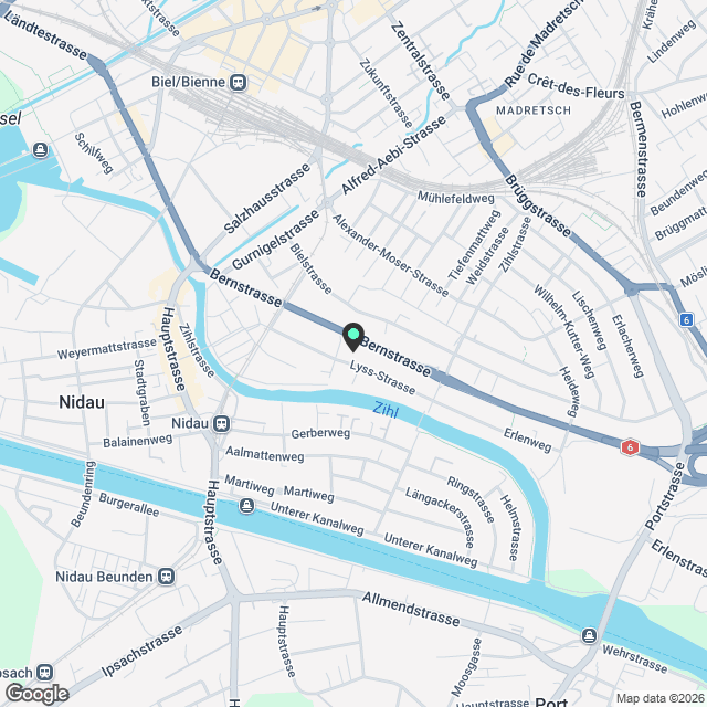 2.5-Zimmer-Mietwohnung in Nidau – Bezug ab April 2027 - Karte