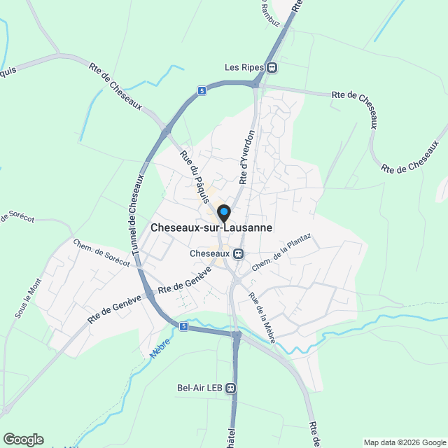 Lot n4 - Appartement neuf de 3,5p au coeur de Cheseaux-sur-Lausanne - Karte