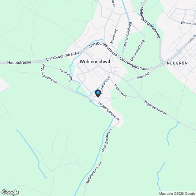 Neubau 3.5-Zimmer-Wohnungen A201& B301 mit Minergie-Standard in Wohlenschwil - Karte