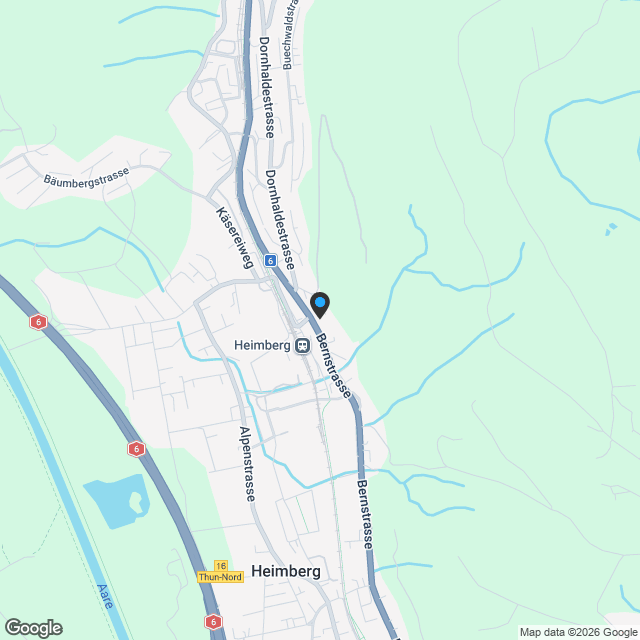Wohnen mit Weitblick über den Dächern von Heimberg - Karte