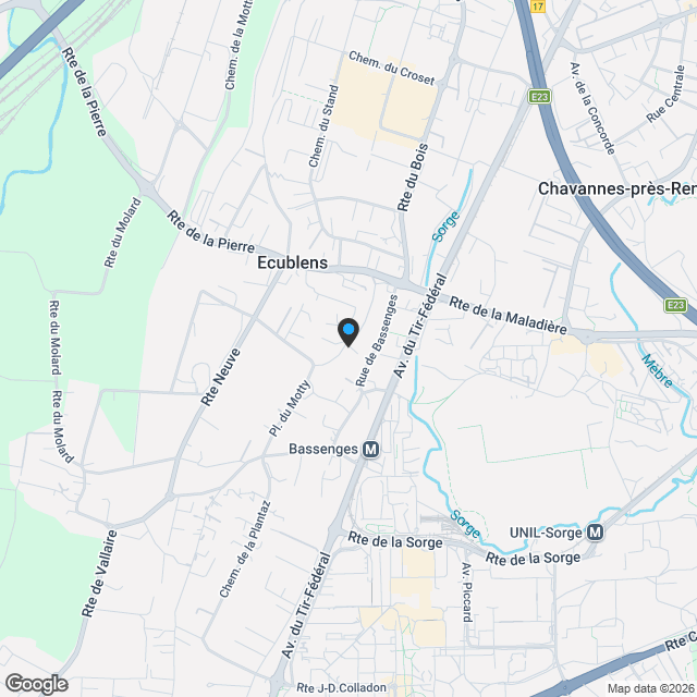 2 Villas neuves à Ecublens VD - Karte