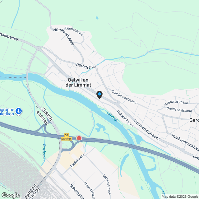 3.5-Zimmer-Neubau mit Terrasse in Oetwil an der Limmat - Karte