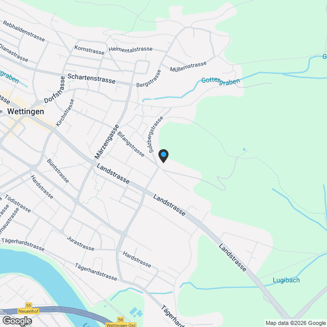 Zu Hause am Sulzberg – Exklusive Terrassenwohnungen in Wettingen - Karte
