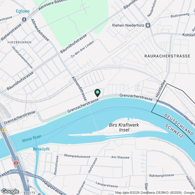 Kompakt und zentral wohnen in Basel - Karte