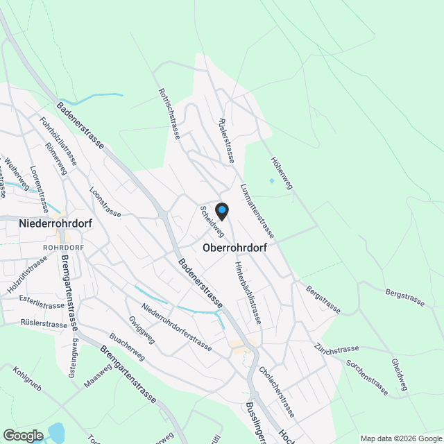 Exklusives Wohnen der besonderen Klasse - Neubauprojekt an der Steigstrasse in Oberrohrdorf - Karte