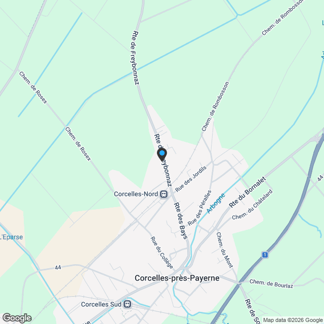 CORÇALIA – Nouvelle promotion à Corcelles-près-Payerne - Karte