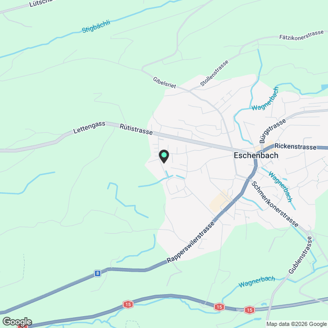 4.5-Zimmer-Garten-Wohnung in Eschenbach SG - Karte