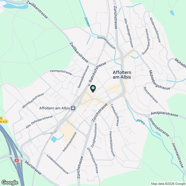 Erstvermietung exklusive Gartenwohnung im Zentrum von Affoltern a.A. - Karte