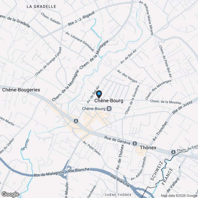 Prochainement - Villa à vendre sur plan à Chêne-Bourg - Karte