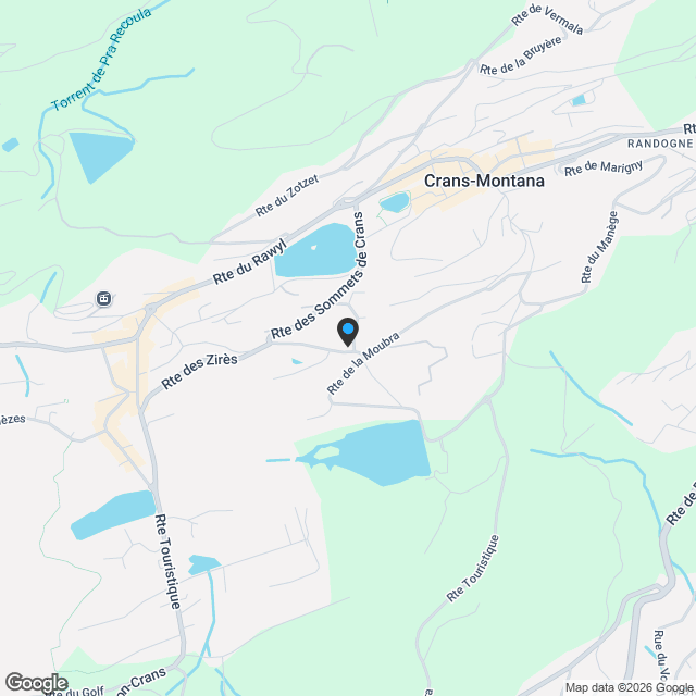 Au Centre de Crans-Montana, Chalet de 6,5 pièces de haut stantding - Karte