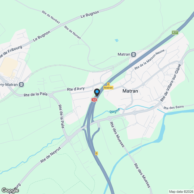 A vendre 3 magnifiques villas sur la commune de Matran - Karte