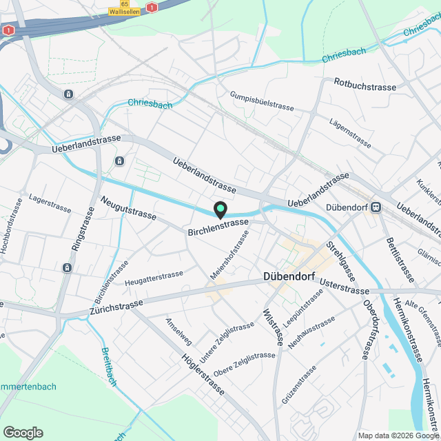 3.5-Zimmerwohnung in Dübendorf - Karte