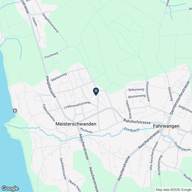 Freistehendes 5.5 Zi. EFH mit Weit- + etwas Seesicht, im Steuerparadies Meisterschwanden - Karte