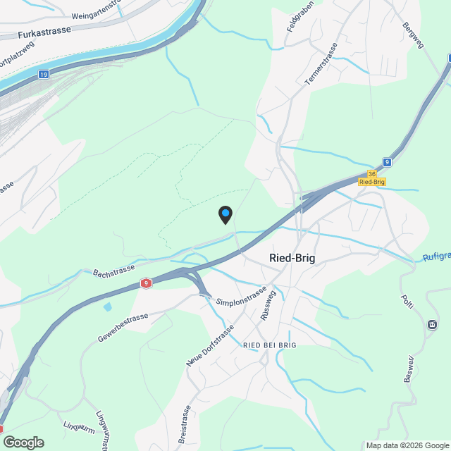 zu verkaufen, 5.5-Neubauwohnung in Ried-Brig / VS - Karte
