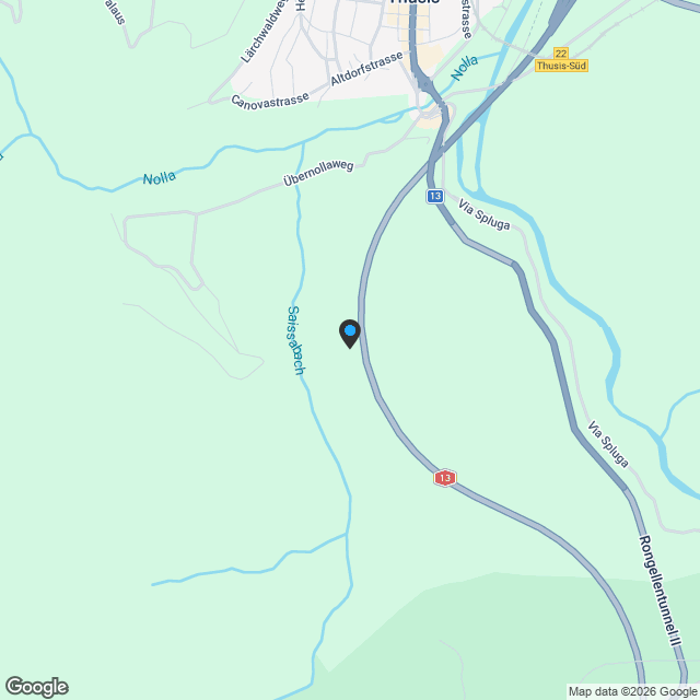 Beverinblick Thusis - Karte