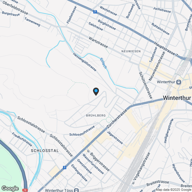 Neubau traumhafte 4.5-Zimmer-Gartenwohnung am Brühlberg - Karte
