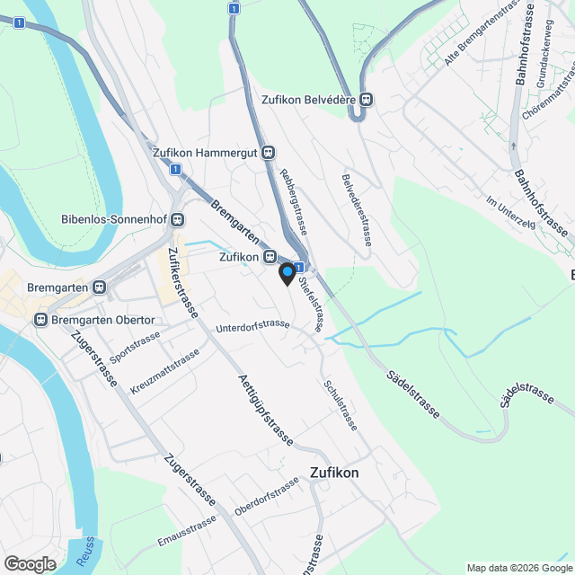 2.5 bis 4.5 Zimmer Wohnungen in Zufikon - Karte