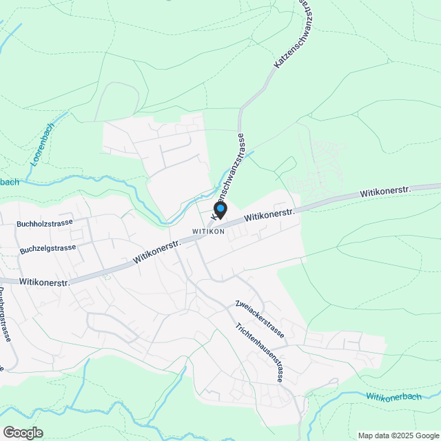 Attraktive Gartenwohnung in Zürich-Witikon - Karte