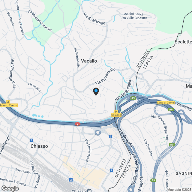Appartamenti a Vacallo in una zona residenziale - Residenza Fornasette - Karte