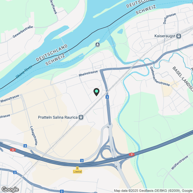 Erstbezug in Pratteln - 5.5 Zimmer-Maisonettwohnung im 2. OG/DG - Karte