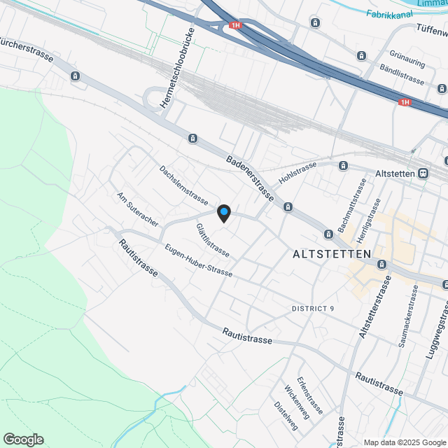 4.5-Zimmer-Gartenwohnung in Zürich-Altstetten - Karte