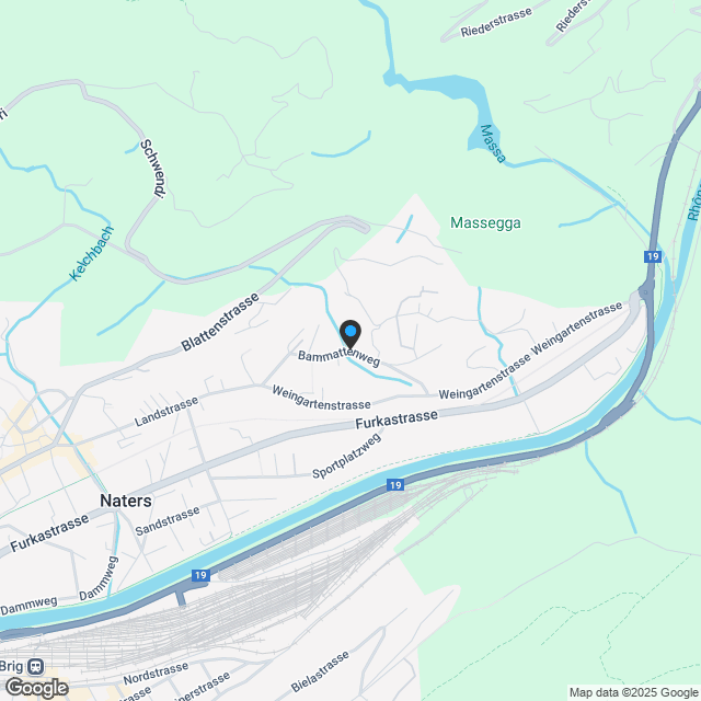 4.5 Parterrewohnung in Naters - Karte