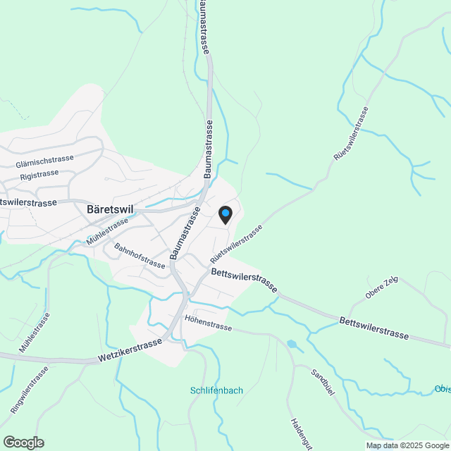 Attraktive 4 1/2 - Zimmerwohnungen in Bäretswil mit 150m2 Gartenfläche, 21 m2 gedeckter Sitzplatz - Karte