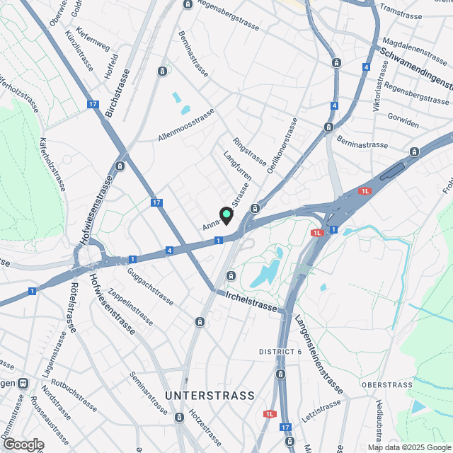 3.5 Zimmerwohnung in Zürich - Karte
