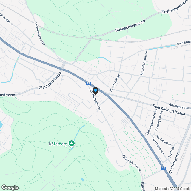 Projektankündigung 3 MFH Käferholzstrasse 266 Zürich - Karte