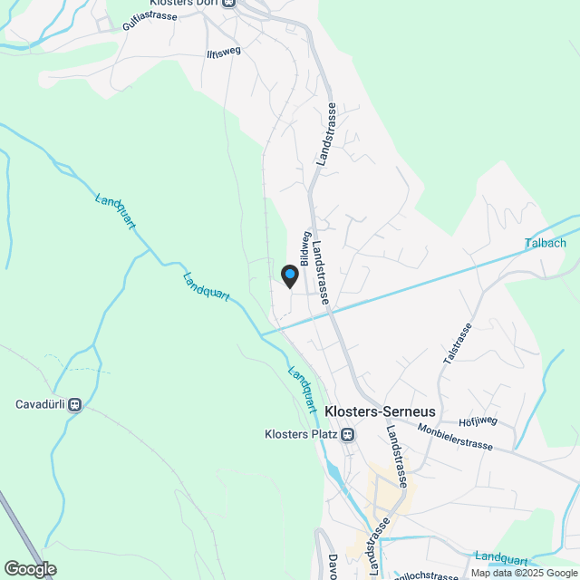 Exklusive 4.5-Zimmer-Wohnung in Klosters als Erstwohnsitz - Karte