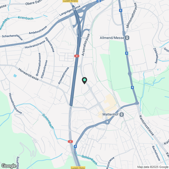 2 ½ Zimmer-Wohnung in Kriens mieten - Karte